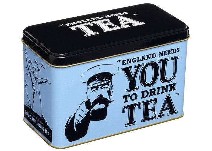 New English Teas - "England Needs You to Drink Tea" caddy BBD 31/12/23-UK Goodies