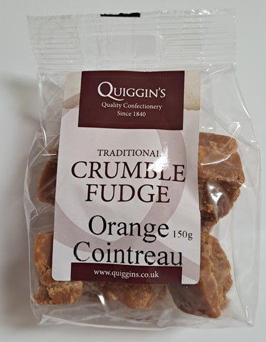 Quiggin's Traditional Crumble Fudge Orange Cointreau150g-UK Goodies