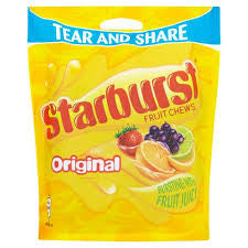 Starburst Fruity Chews Original 138g-UK Goodies