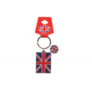 Union Jack Rectangle Keyring-UK Goodies